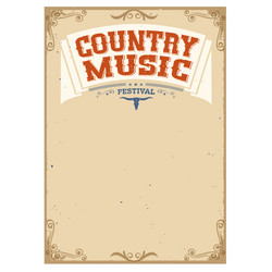 country music festival background for text vector image