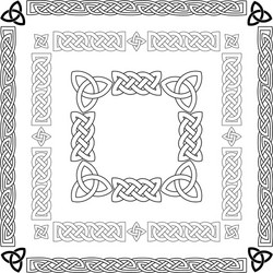 celtic knots patterns frameworks vector image