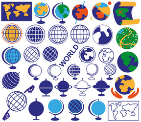 globe vector image