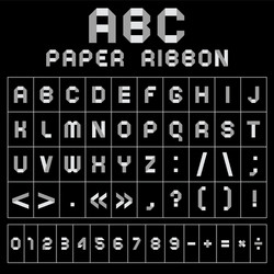 abc font vector image