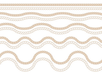 set of various ropes vector