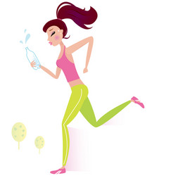 healthy woman vector image