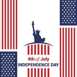 Independence day background and badge logo vector