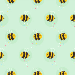 bee pattern vector image