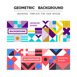 abstract geometric backgrounds vector image