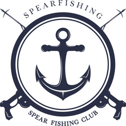 spear fishing vector image