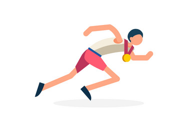 runner athlete running vector image