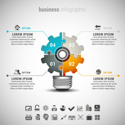 business infographic vector image