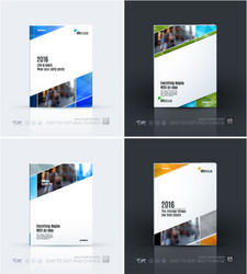 business template brochure layout cover vector image