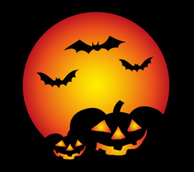 halloween background vector image