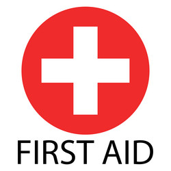 First aid icon medical cross symbol vector