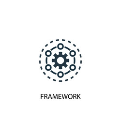 framework icon simple element vector image