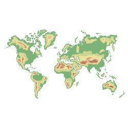 icon with world map vector image