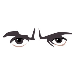 Angry eyes expression vector