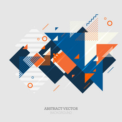 abstract art background with geometric elements vector image