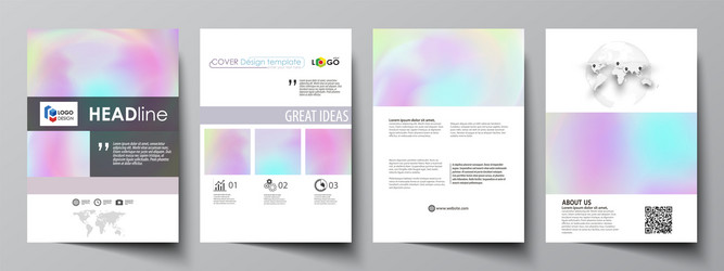 business templates for brochure flyer report vector image