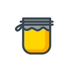 Honey jar design vector