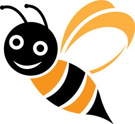 bee logo template vector image