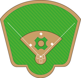 baseball diamond field icon vector image