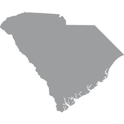 map us state of south carolina vector image