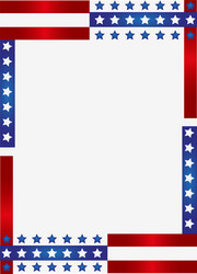 patriotic frame background vector image