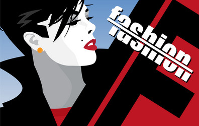 fashion woman in style pop art vector image