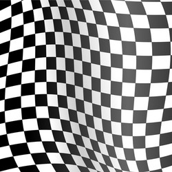 realistic detailed 3d racing wavy flag background vector image