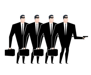 business gang criminal businessman robber vector image