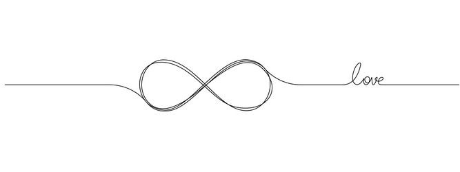 one continuous line drawing of infinity symbol vector image