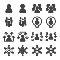 population icon vector image