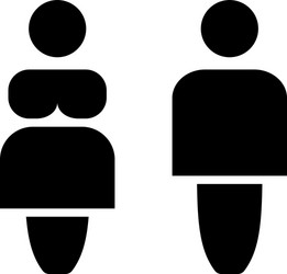 Fat people icon vector