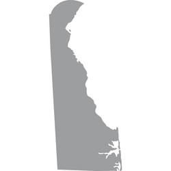 map of the us state delaware vector image