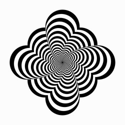 optical illusion black linesdesign element vector image