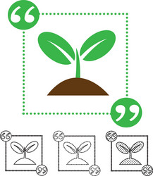 plant tree icon vector image