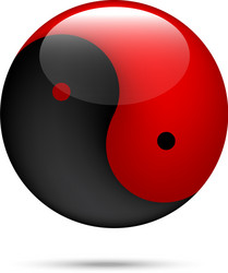 yinyang vector image