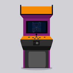 Arcade machine design vector