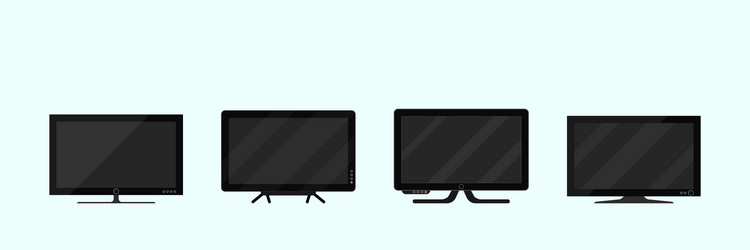 lcd tv plasma vector image