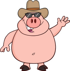 Pig cartoon vector