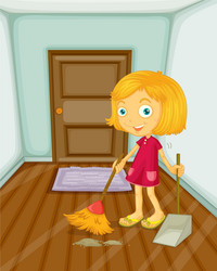 sweeping vector image