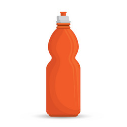 orange bottle water hydration sport vector image