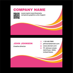 business visit card vector image