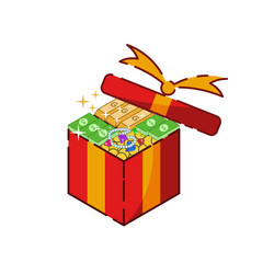 gift box vector image