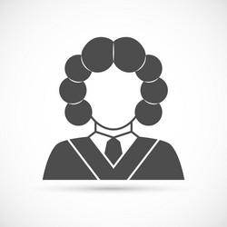 judge avatar icon vector image