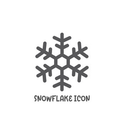 Snowflake icon simple flat style vector