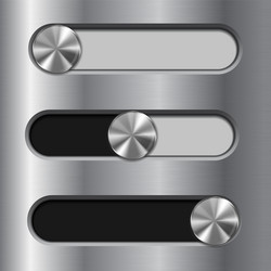 slider toggle switch interface button vector image