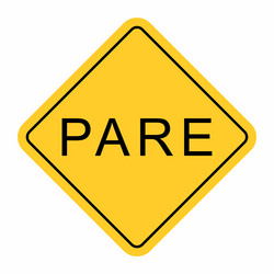 pare road sign vector image