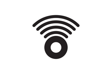 Signal wifi radar logo designs inspiration vector