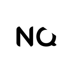 initial letter nq logo design template creative vector image