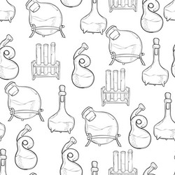 Chemistry lab pattern vector