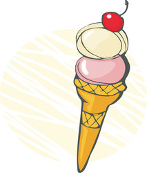 ice cream background vector image